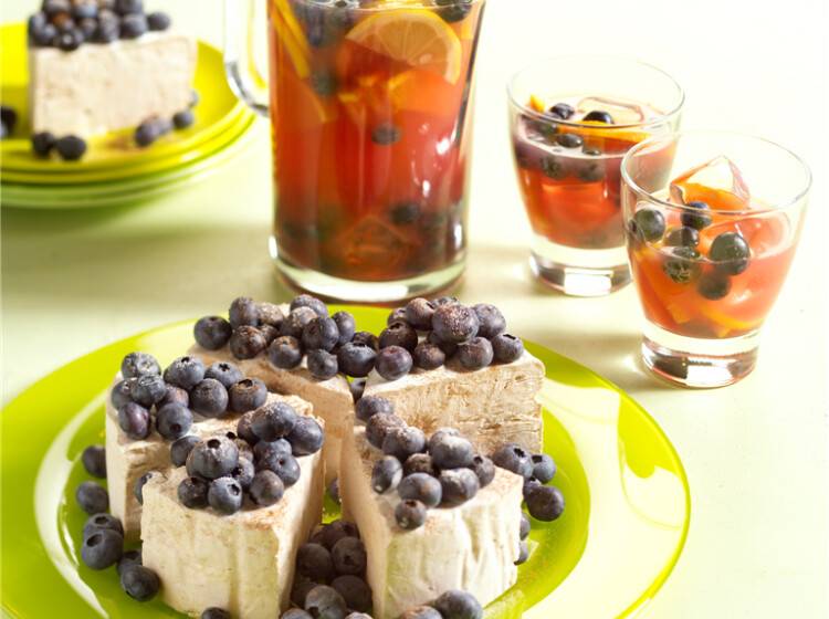 Sangria met blauwe bessen